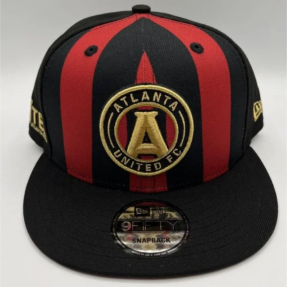Atlanta United New Era 9FIFTY Hat Cap Snap Back Patch MLS Soccer Football NEW - Picture 2 of 10